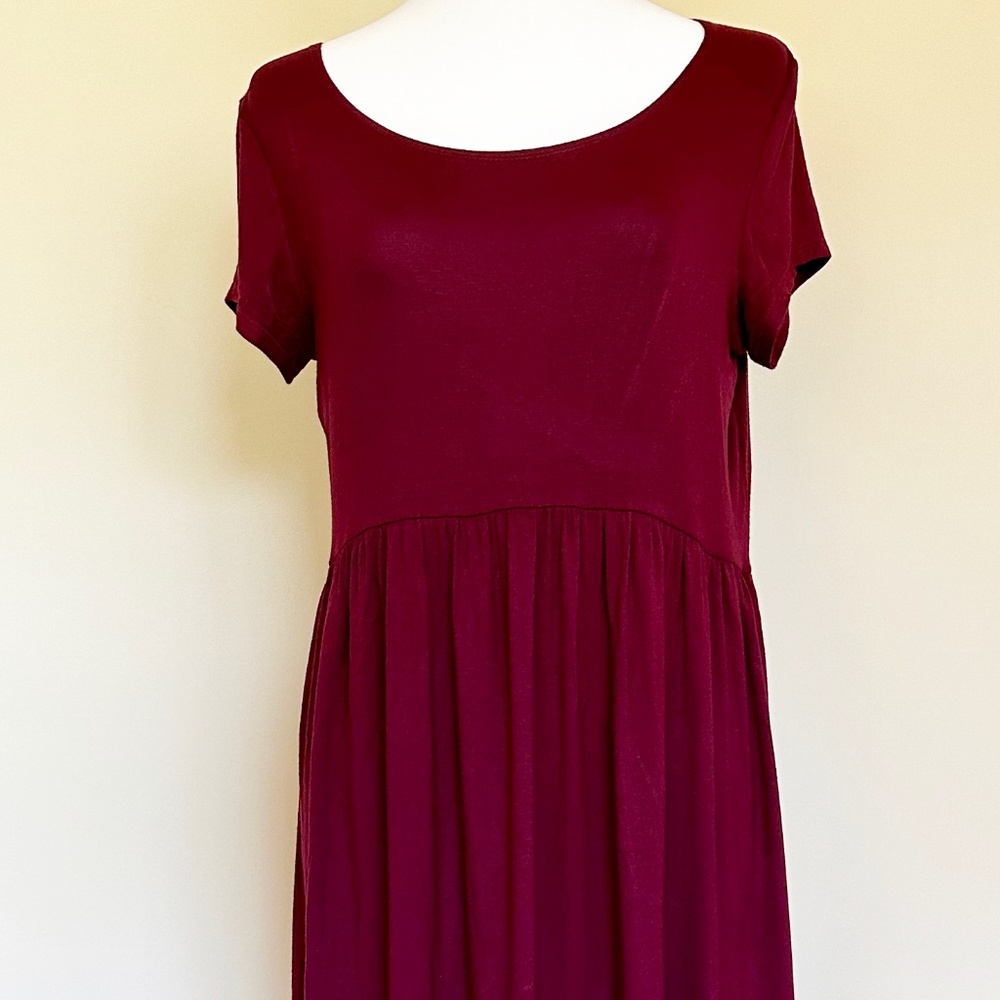 Chris & Carol Burgundy Medium Size Dress